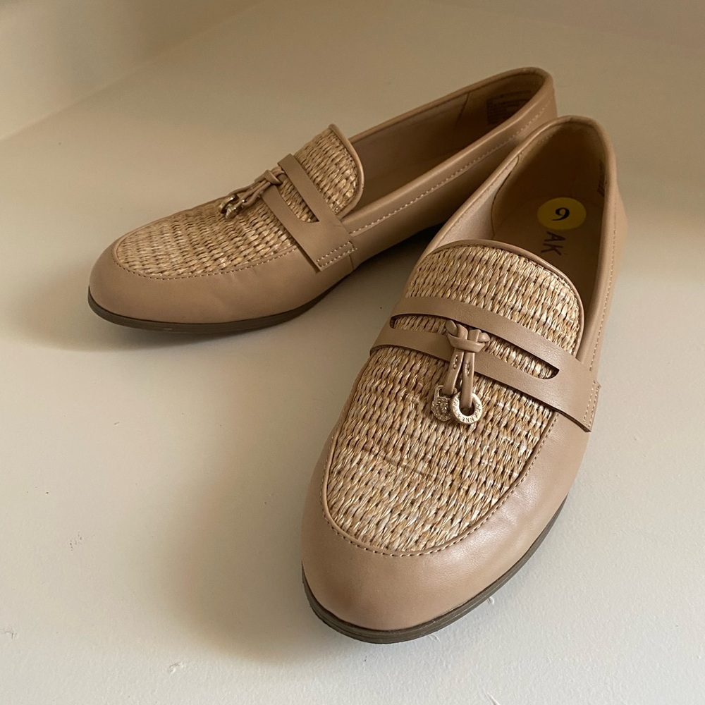 Women’s tan loafers